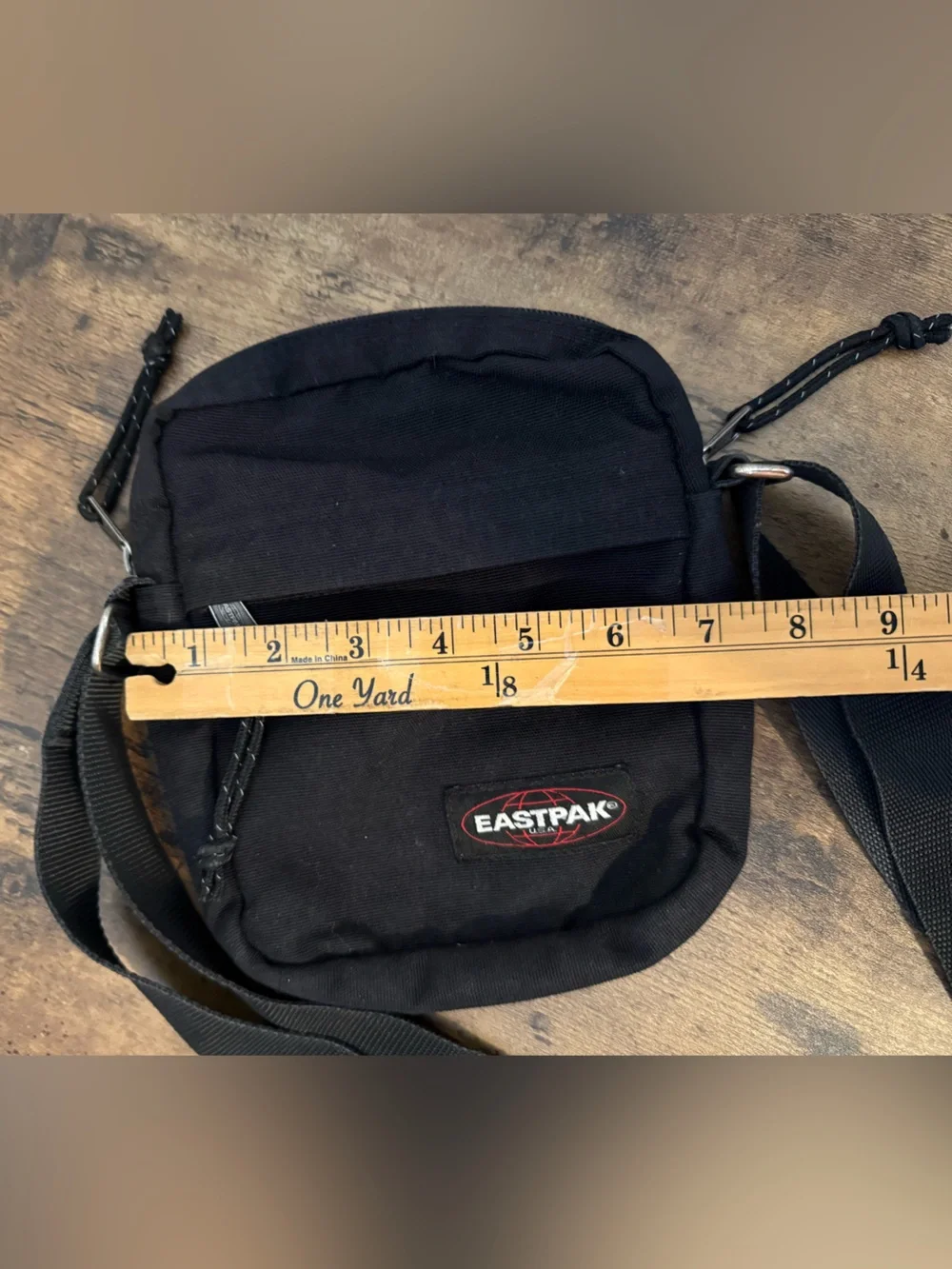 Eastpak Vintage Y2K Black Compact Crossbody Messenger Bag